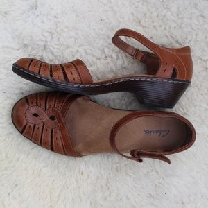 Clarks Heeled Mary Jane Leather Women’s US 8